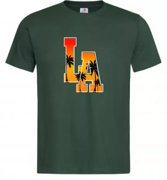 Мужская футболка LA Темно-зеленый фото