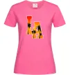 Женская футболка LA Ярко-розовый Женская футболка LA Ярко-розовый фото