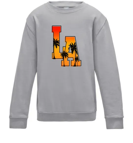 Детский Свитшот LA Серый меланж фото