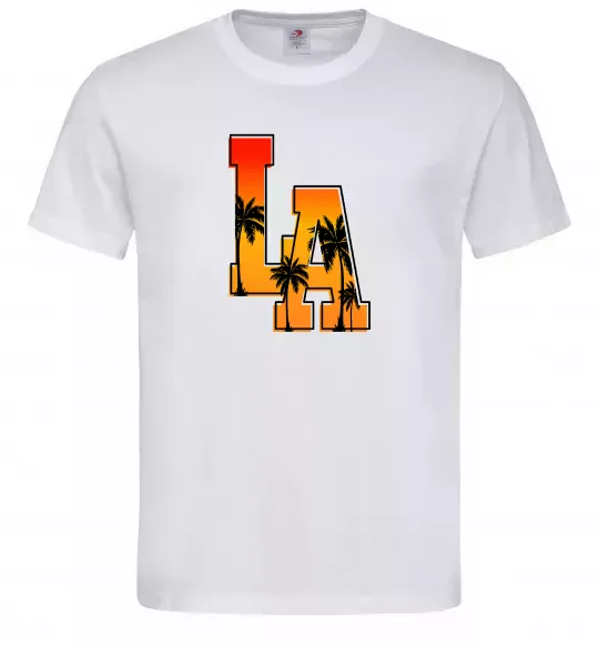 Мужская футболка LA Белый фото