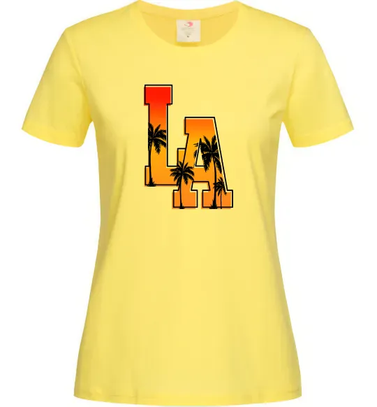 Женская футболка LA Лимонный фото