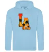 Чоловіча толстовка (худі) LA Блакитний фото