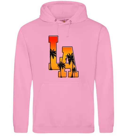 Женская толстовка (худи) LA Розовый фото