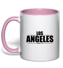 Чашка з кольоровою ручкою Los Angeles since 1781 Чашка з кольоровою ручкою Los Angeles since 1781