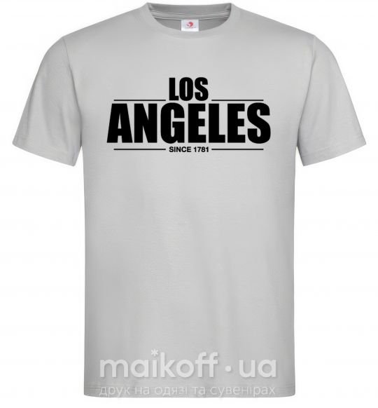 Чоловіча футболка Los Angeles since 1781 Сірий фото