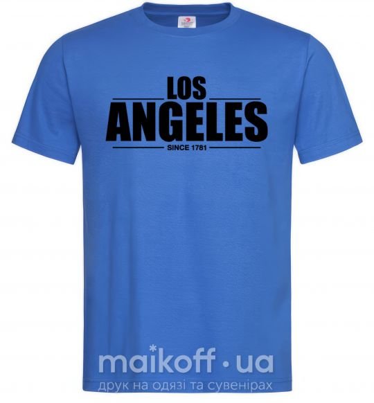 Мужская футболка Los Angeles since 1781 Ярко-синий фото