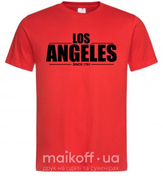 Чоловіча футболка Los Angeles since 1781 Червоний фото