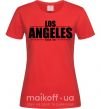 Женская футболка Los Angeles since 1781 Красный фото