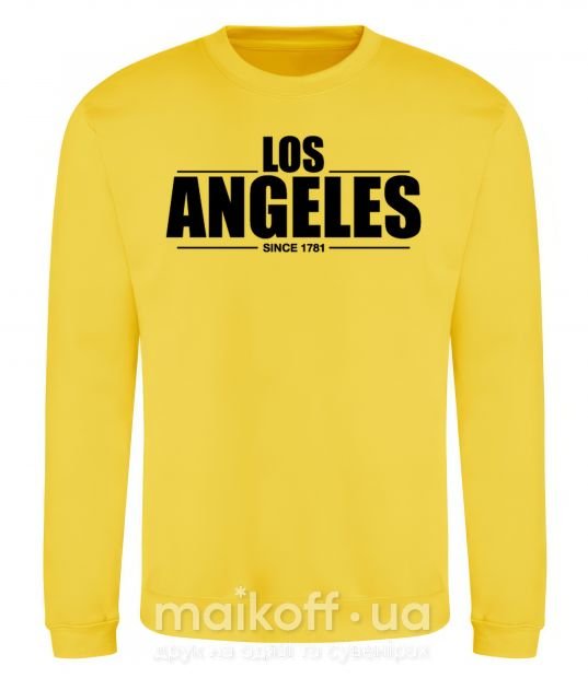 Свитшот Los Angeles since 1781 Солнечно желтый фото