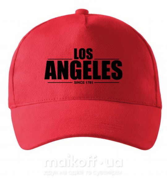 Кепка Los Angeles since 1781 Червоний фото