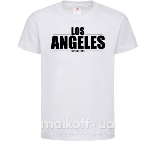 Детская футболка Los Angeles since 1781 Белый фото