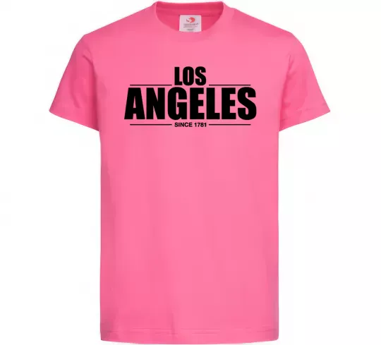 Детская футболка Los Angeles since 1781 Ярко-розовый фото