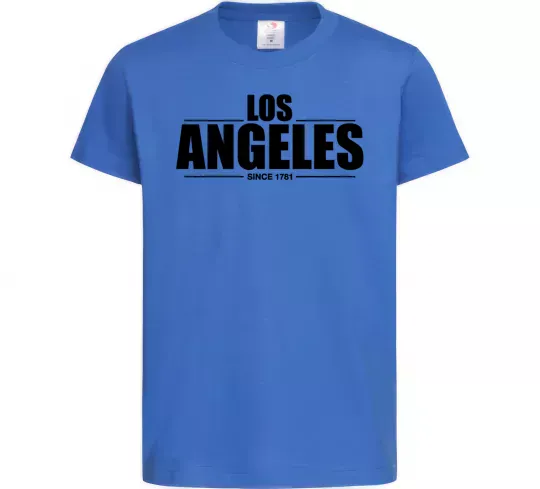 Детская футболка Los Angeles since 1781 Ярко-синий фото