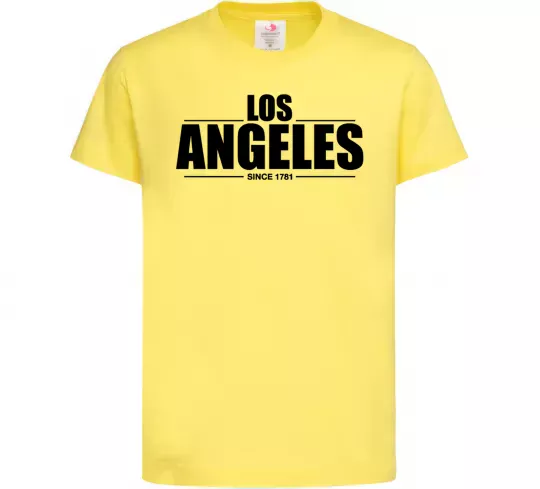 Детская футболка Los Angeles since 1781 Лимонный фото