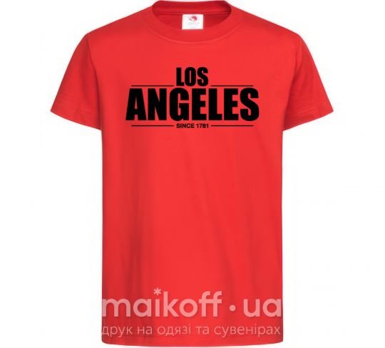 Детская футболка Los Angeles since 1781 Красный фото