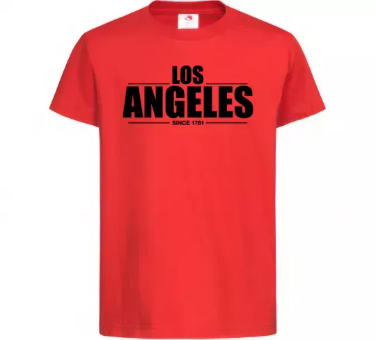 Детская футболка Los Angeles since 1781 Красный фото