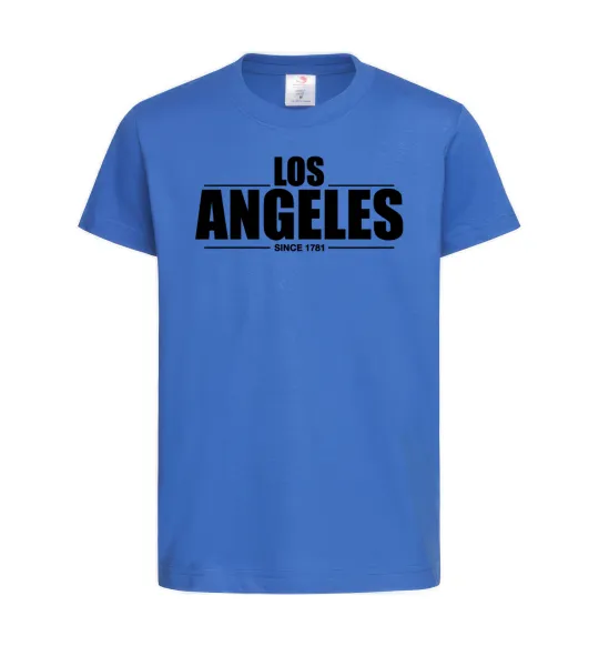 Дитяча футболка Los Angeles since 1781 Яскраво-синій фото