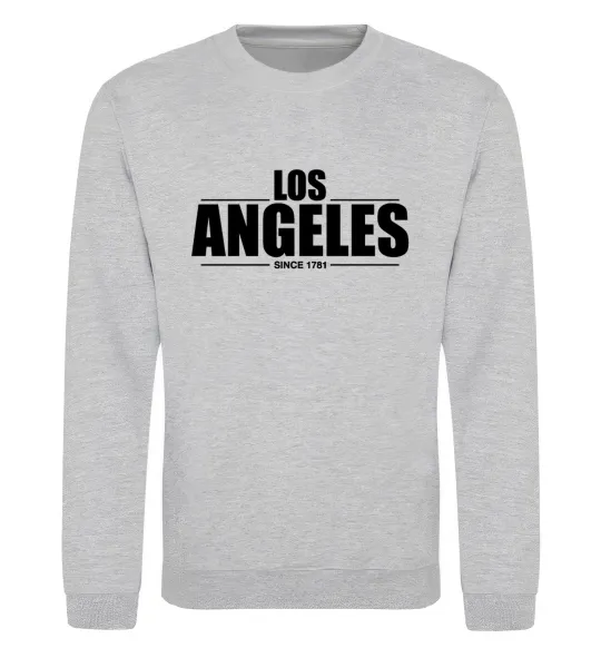 Свитшот Los Angeles since 1781 Серый меланж фото
