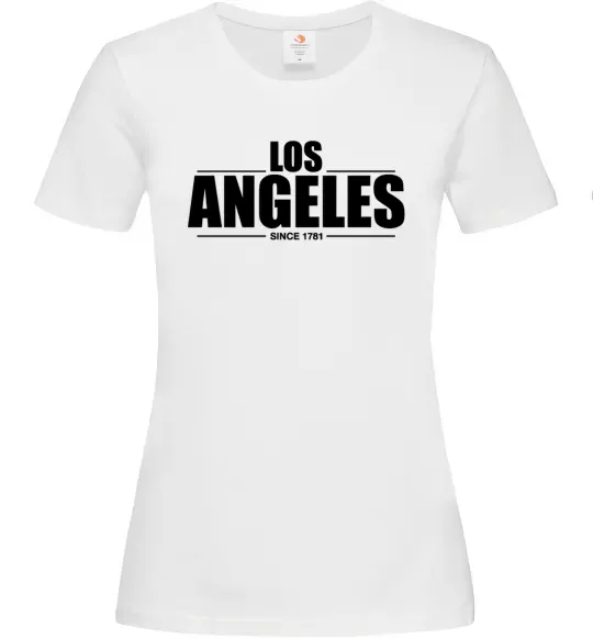 Жіноча футболка Los Angeles since 1781 Білий фото