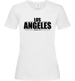 Женская футболка Los Angeles since 1781 Белый фото