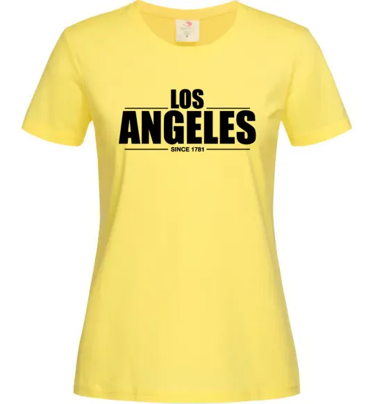 Жіноча футболка Los Angeles since 1781 Лимонний фото