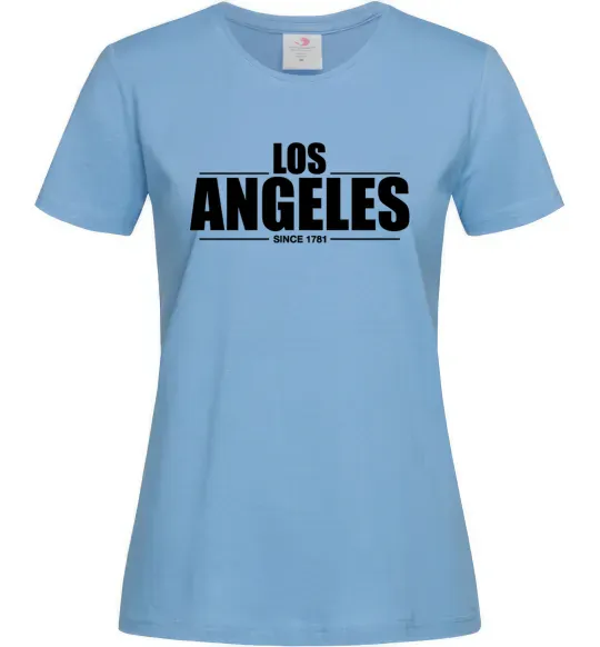 Жіноча футболка Los Angeles since 1781 Блакитний фото