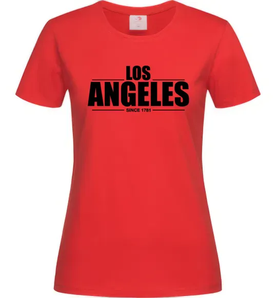Жіноча футболка Los Angeles since 1781 Червоний фото