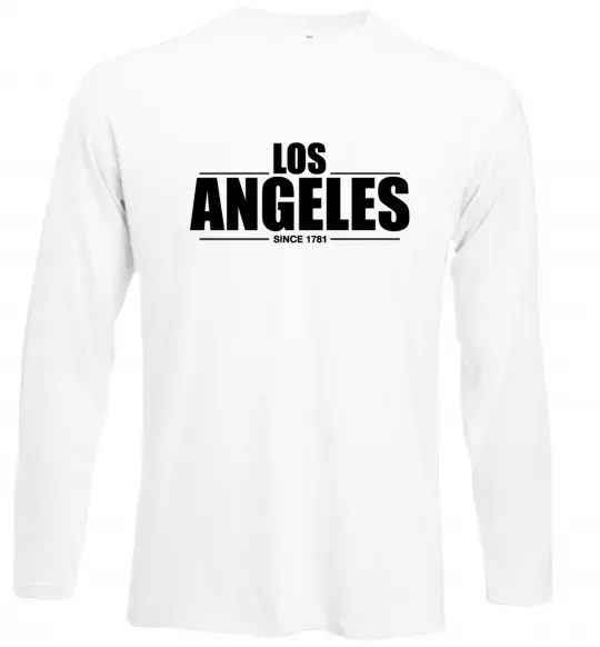 Лонгслів Los Angeles since 1781 Білий фото