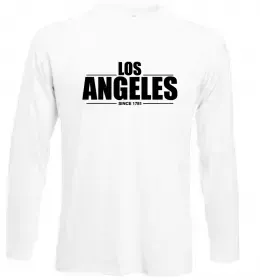 Лонгслив Los Angeles photo Белый фото