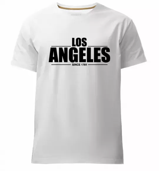 Мужская премиум футболка Los Angeles since 1781 Белый фото
