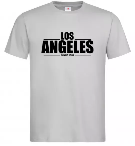 Чоловіча футболка Los Angeles since 1781 Сірий фото