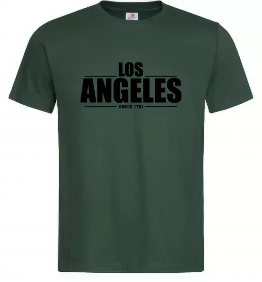 Чоловіча футболка Los Angeles since 1781 Темно-зелений фото