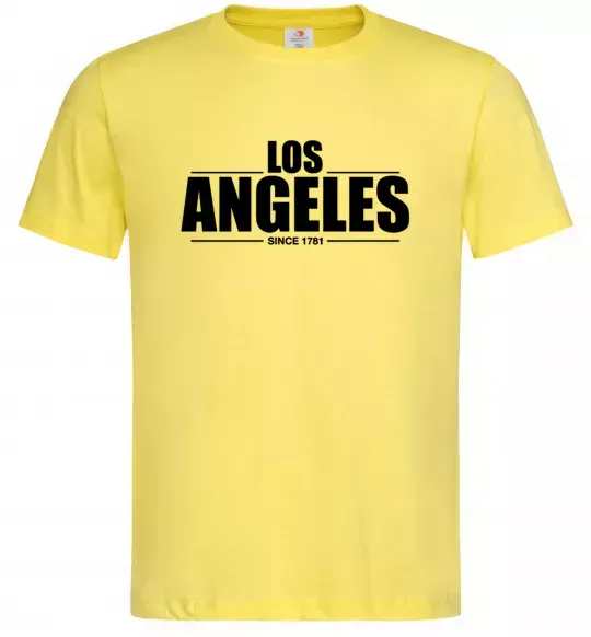 Чоловіча футболка Los Angeles since 1781 Лимонний фото