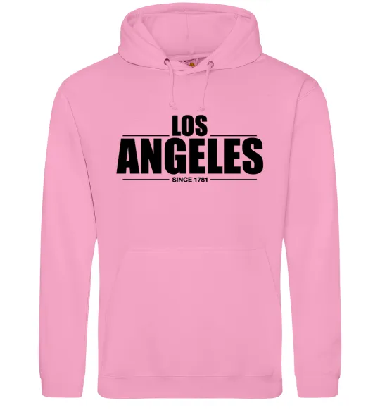 Чоловіча толстовка (худі) Los Angeles since 1781 Рожевий фото