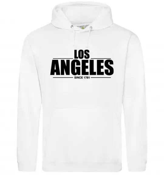 Чоловіча толстовка (худі) Los Angeles since 1781 Білий фото