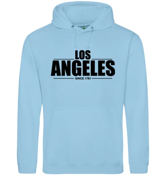 Чоловіча толстовка (худі) Los Angeles since 1781 Блакитний фото