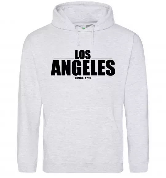 Женская толстовка (худи) Los Angeles since 1781 Серый меланж фото