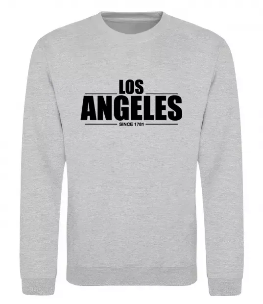 Свитшот Los Angeles since 1781 Серый меланж фото