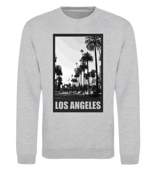 Світшот Los Angeles photo Сірий меланж фото