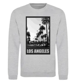 Свитшот Los Angeles photo Серый меланж фото
