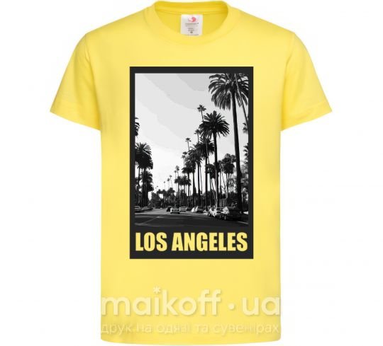 Дитяча футболка Los Angeles photo Лимонний фото