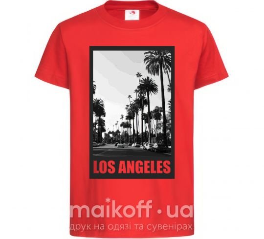 Дитяча футболка Los Angeles photo Червоний фото