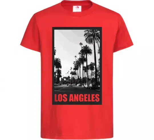 Дитяча футболка Los Angeles photo Червоний фото