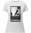 Женская премиум футболка Los Angeles photo Белый фото