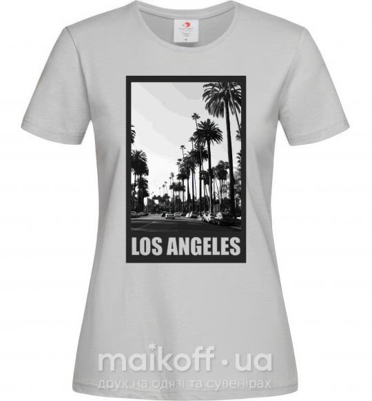 Жіноча футболка Los Angeles photo Сірий фото