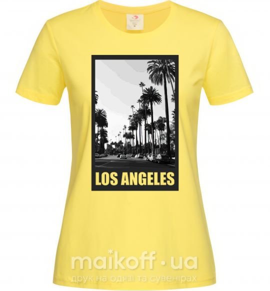 Женская футболка Los Angeles photo Лимонный фото