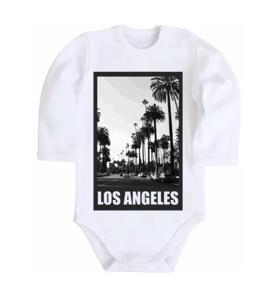 Дитячий бодік Los Angeles photo Білий фото