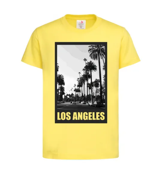 Детская футболка Los Angeles photo Лимонный фото