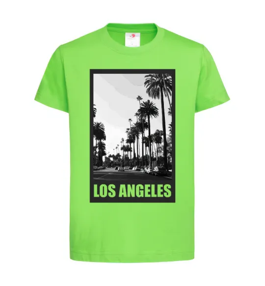 Детская футболка Los Angeles photo Лаймовый фото