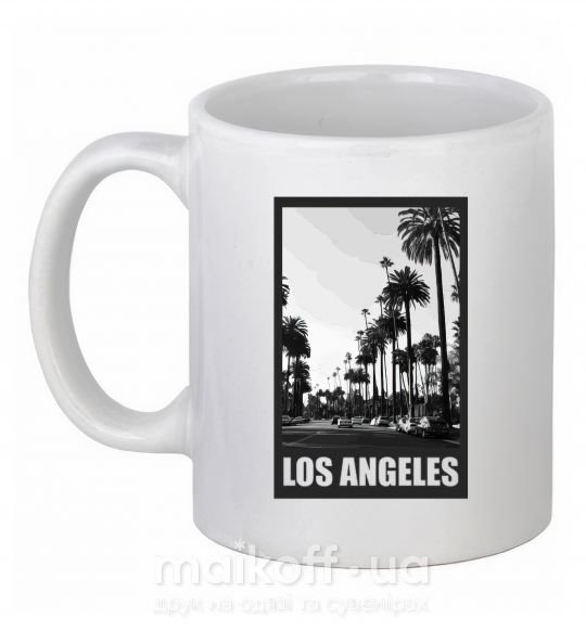 Чашка керамическая Los Angeles photo Белый фото